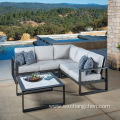 low price new design furniture High density sponge Metal Aluminum alloy Waterproof villa Hotel Patio Garden Outdoor sofa